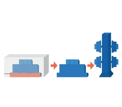 Drawing out the Wax Pattern using Investment Casting